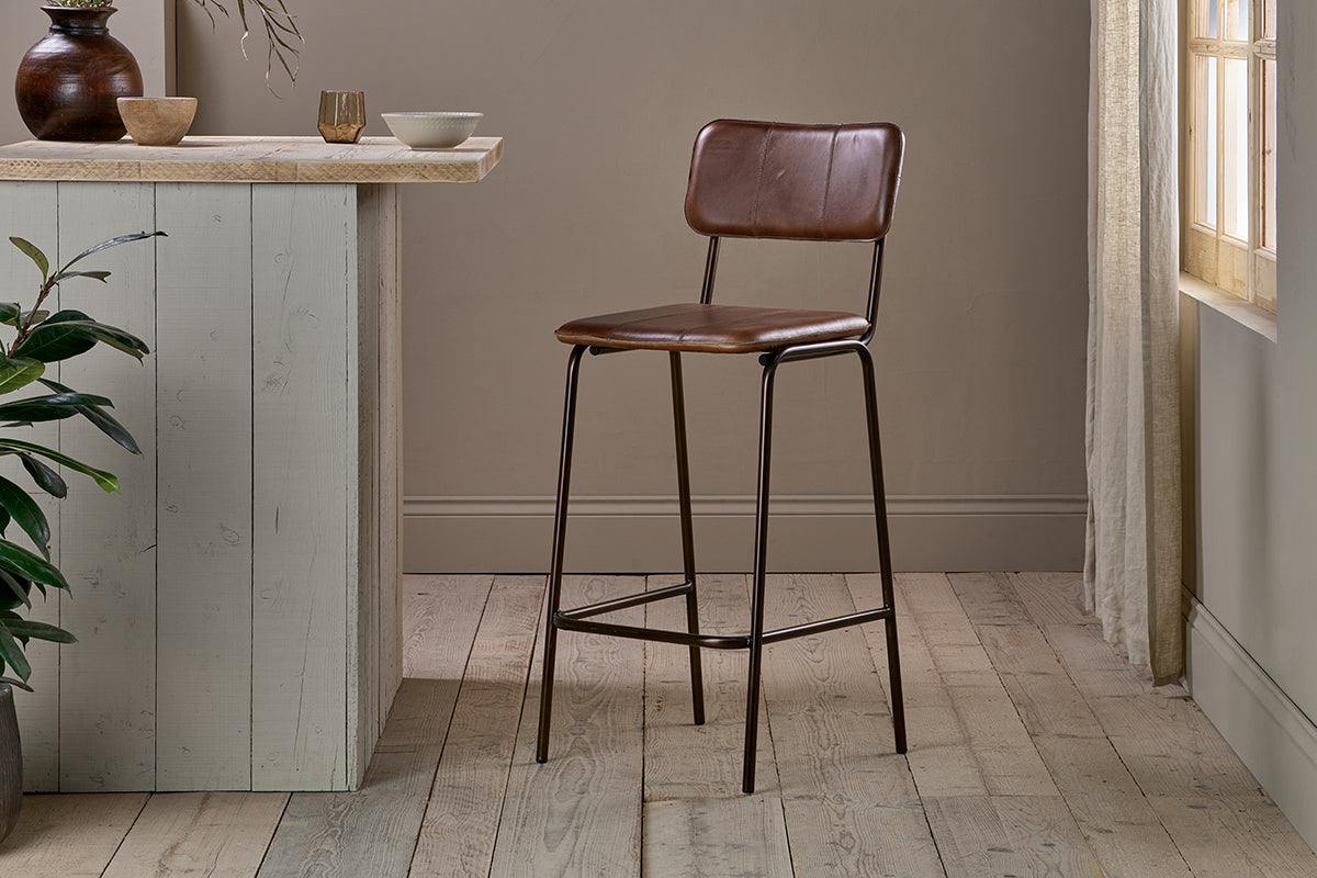 Ukari Counter Chair - Chocolate Brown