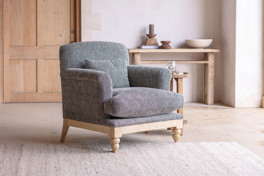 Maganda Cotton Armchair - Charcoal