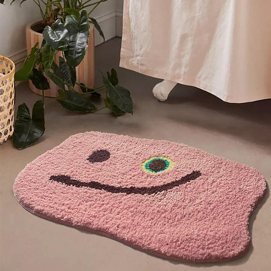 Pink Splat Bath Mat