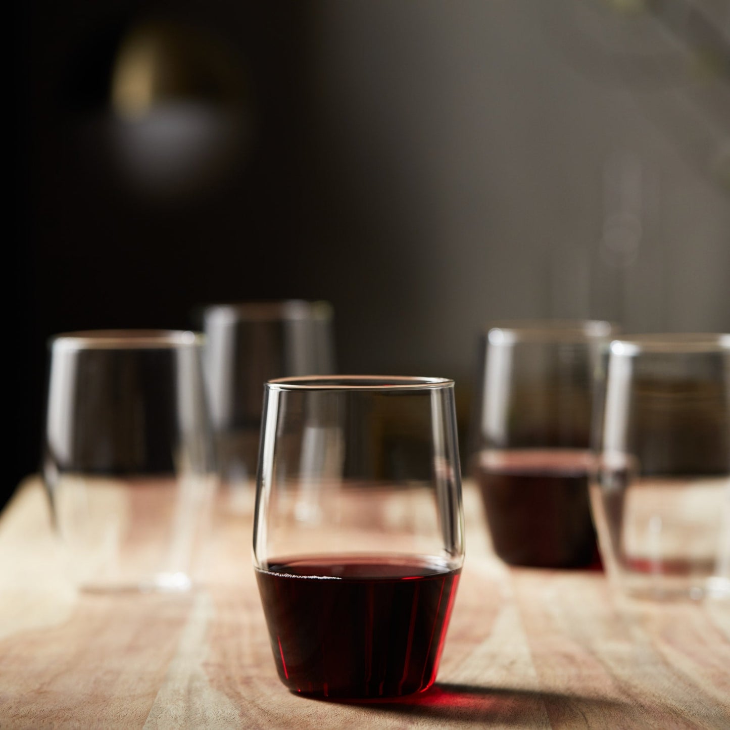 Libbey Prologue Nymph Handmade Clear Tumbler Glasses, 17 Ounce, Set of 12