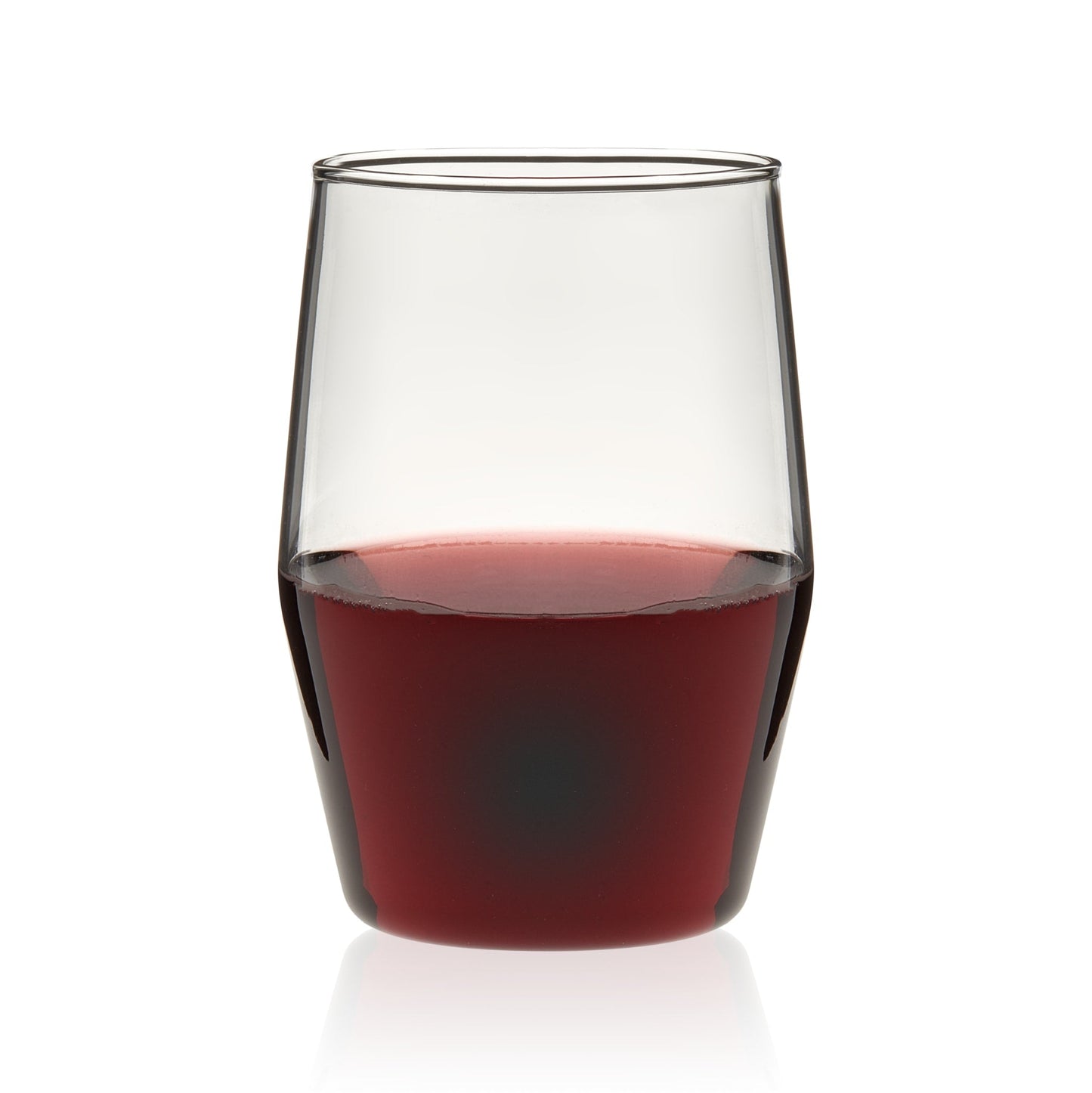 Libbey Prologue Nymph Handmade Clear Tumbler Glasses, 17 Ounce, Set of 12